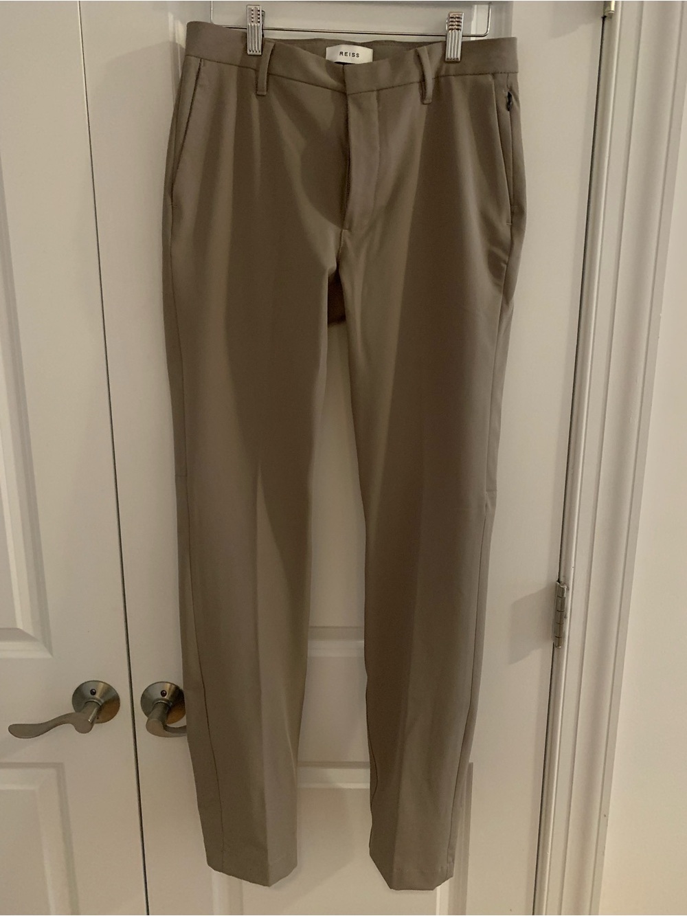 REISS Men's Beige Trousers - Size 30